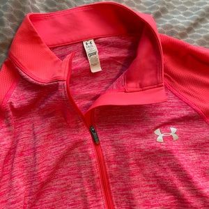 Under Armour Pink Running Zip-Up
